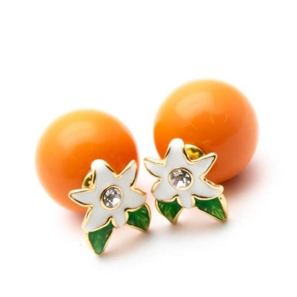 kate spade Jewelry - NEW Kate Spade Citrus Crush Reversible Studs